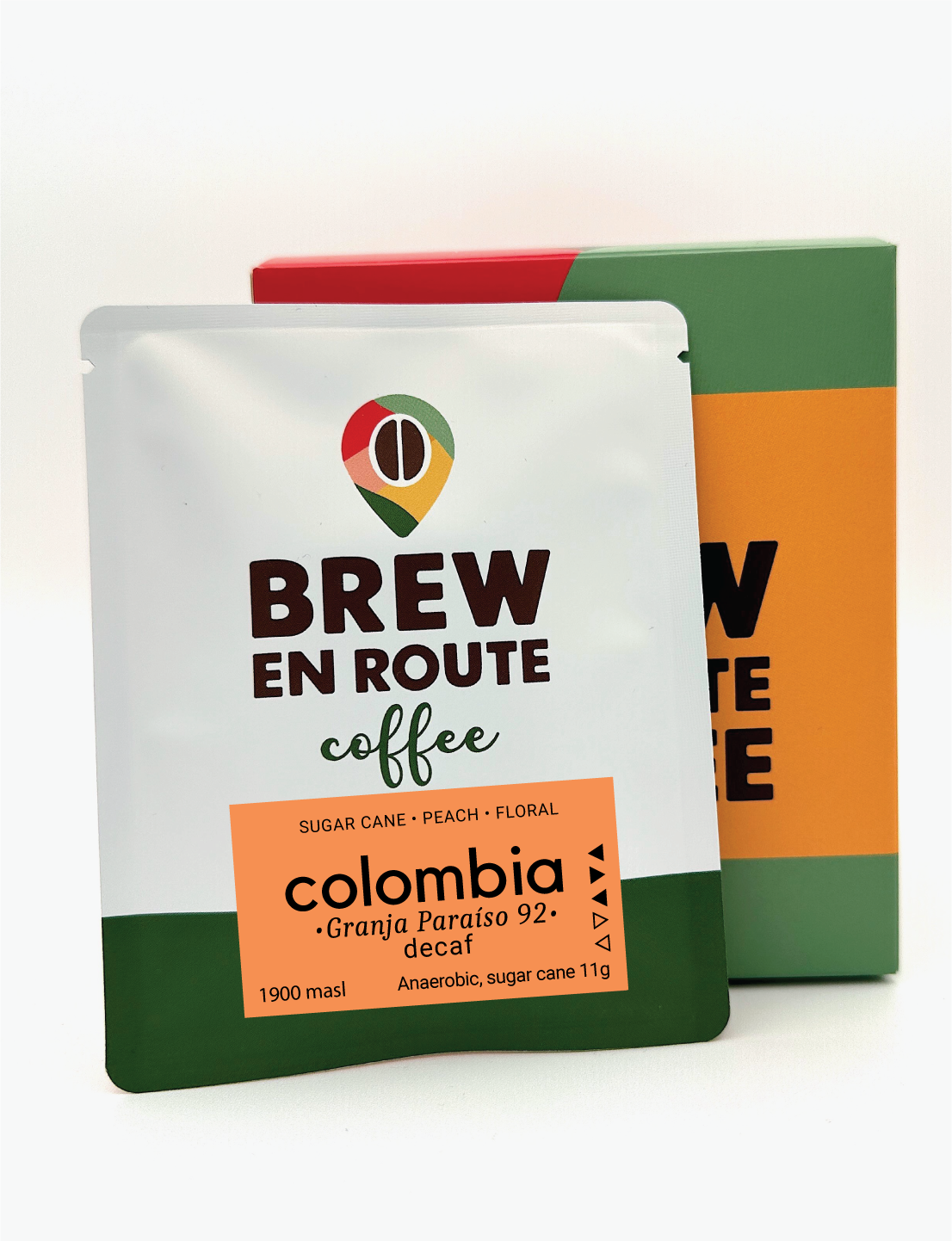 Colombia Sugar Cane Decaf Granja Paraíso 92 | Travel Drip Coffee Single Serve (12 pack)