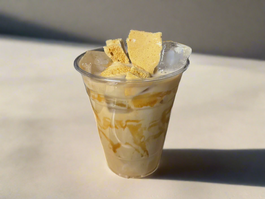 Iced Honeycomb Toffee Latte