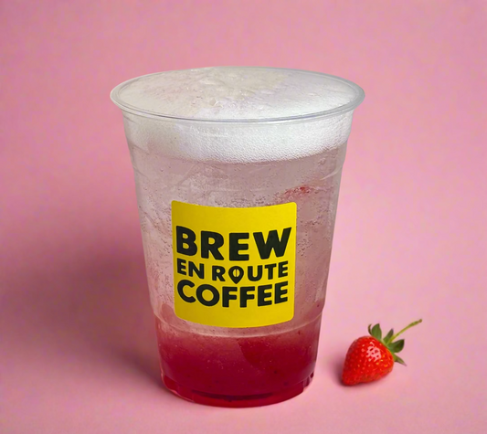 Iced Strawberry Bubbly (Non-coffee)