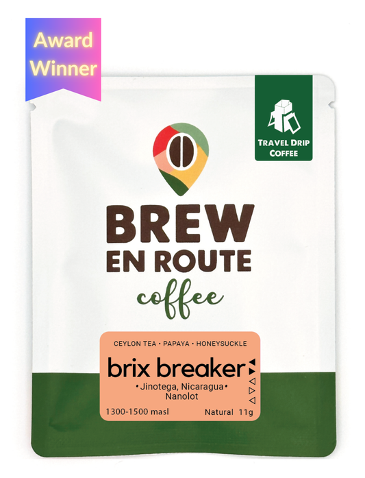 Brix Breaker | Pacamara Natural Nanolot | Travel Drip Coffee Single Serve (12 pack)