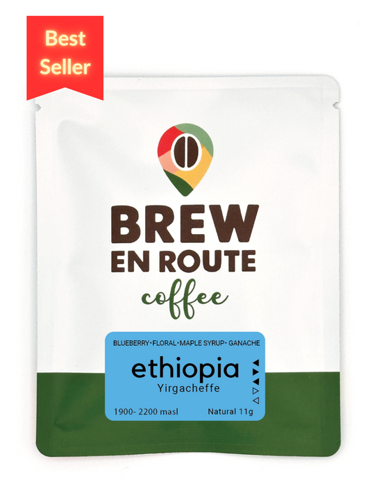 Ethiopia Yirgacheffe G1| Travel Drip Coffee Single Serve (12 pack)