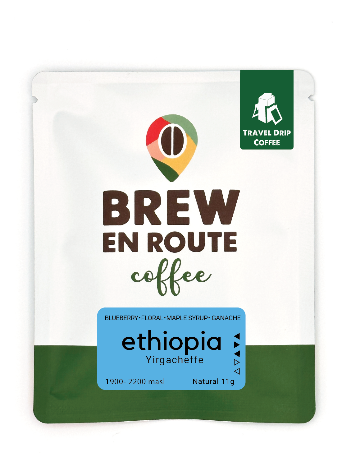 Ethiopia Yirgacheffe G1| Travel Drip Coffee Single Serve (12 pack)